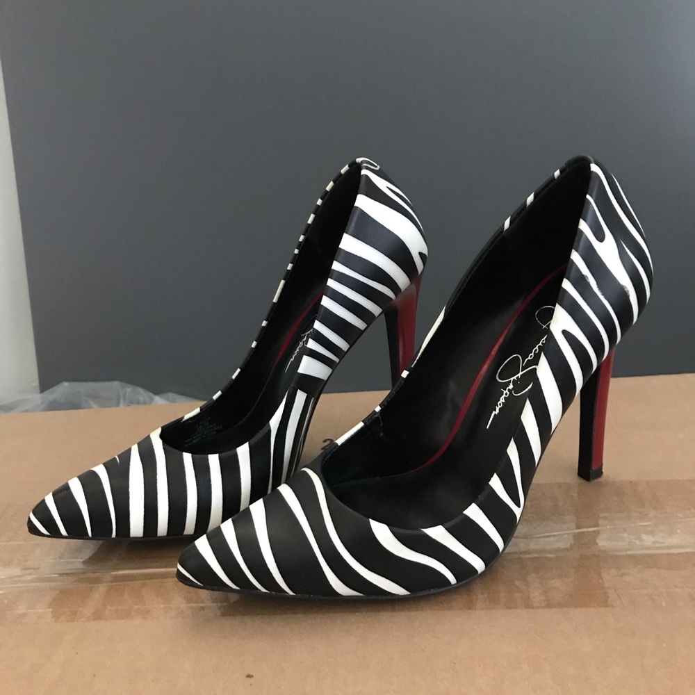 Jessica Simpson Zebra Print Pumps